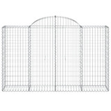 Lučne gabionske košare 7 kom 200x50x120/140cm pocinčano željezo 3146346 Lučne gabionske košare 7 kom 200x50x120/140cm pocinčano željezo 3146346