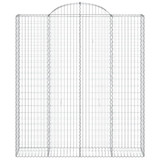 Lučne gabionske košare 6 kom 200x50x220/240cm pocinčano željezo 3146450 Lučne gabionske košare 6 kom 200x50x220/240cm pocinčano željezo 3146450