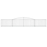 Lučne gabionske košare 3 kom 400x50x60/80 cm pocinčano željezo 3146971 Lučne gabionske košare 3 kom 400x50x60/80 cm pocinčano željezo 3146971