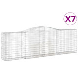 Lučne gabionske košare 7 kom 400x50x120/140cm pocinčano željezo 3147014 Lučne gabionske košare 7 kom 400x50x120/140cm pocinčano željezo 3147014