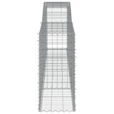 Lučne gabionske košare 4 kom 400x50x100/120cm pocinčano željezo 3146998 Lučne gabionske košare 4 kom 400x50x100/120cm pocinčano željezo 3146998