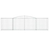 Lučne gabionske košare 9 kom 400x50x100/120cm pocinčano željezo 3147003