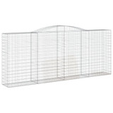 Lučne gabionske košare 3 kom 400x50x160/180cm pocinčano željezo 3147036 Lučne gabionske košare 3 kom 400x50x160/180cm pocinčano željezo 3147036