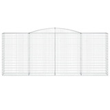 Lučne gabionske košare 3 kom 400x50x160/180cm pocinčano željezo 3147036 Lučne gabionske košare 3 kom 400x50x160/180cm pocinčano željezo 3147036