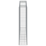 Lučne gabionske košare 4 kom 300x50x220/240cm pocinčano željezo 3146811