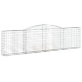 Lučne gabionske košare 5 kom 400x30x100/120cm pocinčano željezo 3146869 Lučne gabionske košare 5 kom 400x30x100/120cm pocinčano željezo 3146869