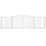 Lučne gabionske košare 5 kom 400x30x100/120cm pocinčano željezo 3146869 Lučne gabionske košare 5 kom 400x30x100/120cm pocinčano željezo 3146869