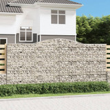 Lučne gabionske košare 2 kom 400x30x180/200cm pocinčano željezo 3146918 Lučne gabionske košare 2 kom 400x30x180/200cm pocinčano željezo 3146918