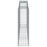 Lučne gabionske košare 4 kom 400x50x160/180cm pocinčano željezo 3147037 Lučne gabionske košare 4 kom 400x50x160/180cm pocinčano željezo 3147037