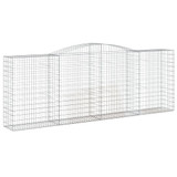 Lučne gabionske košare 2 kom 400x50x140/160cm pocinčano željezo 3147022 Lučne gabionske košare 2 kom 400x50x140/160cm pocinčano željezo 3147022