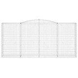 Lučne gabionske košare 3 kom 400x50x180/200cm pocinčano željezo 3147049 Lučne gabionske košare 3 kom 400x50x180/200cm pocinčano željezo 3147049