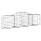 Lučne gabionske košare 5 kom 300x50x80/100 cm pocinčano željezo 3146686 Lučne gabionske košare 5 kom 300x50x80/100 cm pocinčano željezo 3146686