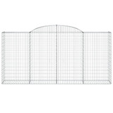 Lučne gabionske košare 3 kom 300x50x140/160cm pocinčano željezo 3146738 Lučne gabionske košare 3 kom 300x50x140/160cm pocinčano željezo 3146738