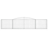 Lučne gabionske košare 9 kom 400x50x80/100 cm pocinčano željezo 3146990 Lučne gabionske košare 9 kom 400x50x80/100 cm pocinčano željezo 3146990