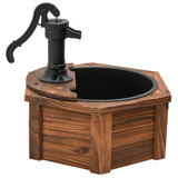 Vodena fontana s crpkom 57 x 57 x 53 cm od masivne jelovine 363335