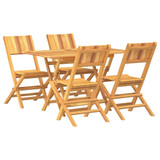 5-dijelni vrtni blagovaonski set od masivne tikovine 3155007