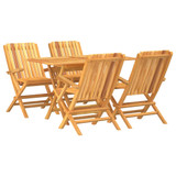 5-dijelni vrtni blagovaonski set od masivne tikovine 3155005