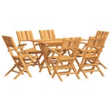 7-dijelni vrtni blagovaonski set od masivne tikovine 3155010