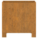 Sadilice s nogama 2 kom boja hrđe 32x30x33 cm od čelika COR-TEN 823679