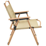 Stolice za kampiranje 2 kom bež 54x43x59 cm od tkanine oxford 319481