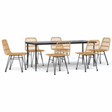 7-dijelni vrtni blagovaonski set od poliratana 3157878