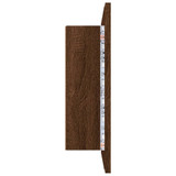 LED ormarić s ogledalom smeđa boja hrasta 60x12x45 cm drveni 822843 LED ormarić s ogledalom smeđa boja hrasta 60x12x45 cm drveni 822843