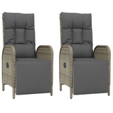 3-dijelni vrtni blagovaonski set sivi od poliratana 3185092
