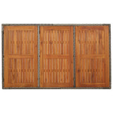 5-dijelni vrtni blagovaonski set sivi od poliratana 3184995