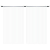 Končane Zavjese 2 kom 140x250 cm Bijele