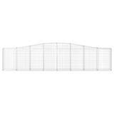 Lučne gabionske košare 8 kom 400x30x80/100 cm pocinčano željezo 3145819 Lučne gabionske košare 8 kom 400x30x80/100 cm pocinčano željezo 3145819