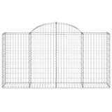 Lučne gabionske košare 8 kom 200x50x100/120cm pocinčano željezo 3146326 Lučne gabionske košare 8 kom 200x50x100/120cm pocinčano željezo 3146326