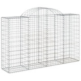 Lučne gabionske košare 8 kom 200x50x120/140cm pocinčano željezo 3146347 Lučne gabionske košare 8 kom 200x50x120/140cm pocinčano željezo 3146347