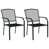 3-dijelni vrtni blagovaonski set antracit čelični 3187965
