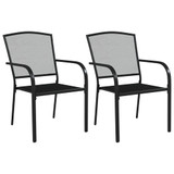 3-dijelni vrtni blagovaonski set antracit čelični 3187967