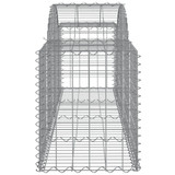 Lučne gabionske košare 11 kom 200x50x60/80 cm pocinčano željezo 3146287 Lučne gabionske košare 11 kom 200x50x60/80 cm pocinčano željezo 3146287