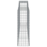 Lučne gabionske košare 7 kom 400x50x140/160cm pocinčano željezo 3147027 Lučne gabionske košare 7 kom 400x50x140/160cm pocinčano željezo 3147027