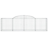 Lučne gabionske košare 3 kom 300x50x80/100 cm pocinčano željezo 3146684 Lučne gabionske košare 3 kom 300x50x80/100 cm pocinčano željezo 3146684