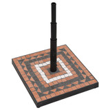 Postolje za suncobran terakota i bijelo četvrtasto 12 kg 362226