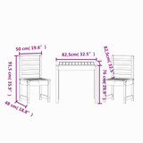 3-dijelni vrtni bistro set od masivnog drva duglazije 3154676