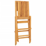 Sklopive vrtne stolice 2 kom 47x61x90 cm od masivne tikovine 362759