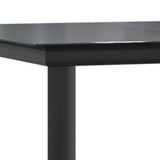 5-dijelni vrtni blagovaonski set od PVC ratana crni 3156572
