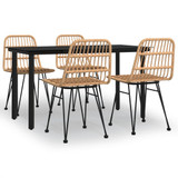 5-dijelni vrtni blagovaonski set od poliratana 3157889