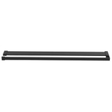 Pregrada za tuš s policom crna 90x195 cm staklo ESG i aluminij 3185456