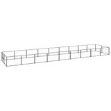 Kavez za pse crni 18 m² čelični 3082116