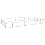 Kavez za pse srebrni 28 m² čelični 3082153