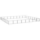 Kavez za pse crni 56 m² čelični 3082180