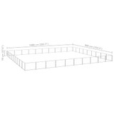 Kavez za pse srebrni 90 m² čelični 3082196 Kavez za pse srebrni 90 m² čelični 3082196
