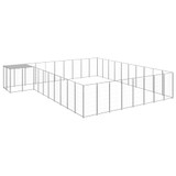 Kavez za pse srebrni 25,41 m² čelični 3082246 Kavez za pse srebrni 25,41 m² čelični 3082246