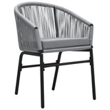 7-dijelni vrtni blagovaonski set sivi 3099255