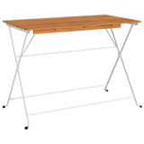 Sklopivi bistro stol 100 x 54 x 71 cm od drva bagrema i čelika 319976